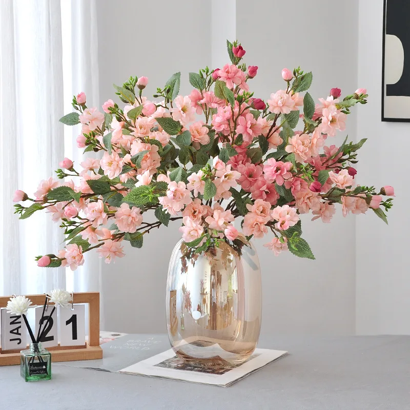Sustainable Living Guide - 47CM Kunstmatige Camellia Bloem Woonkamer Woondecoratie