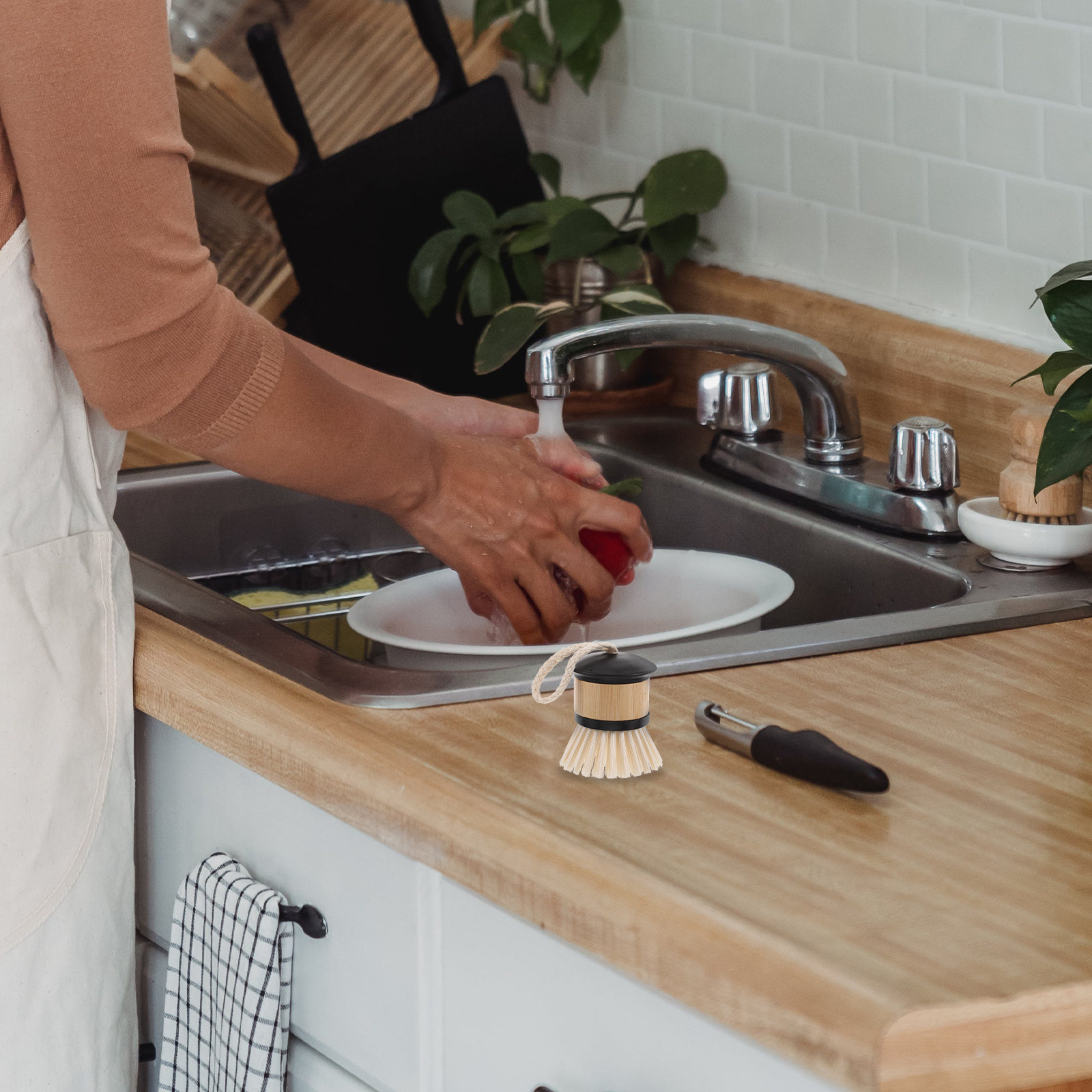 Eco bamboe afwasborstel met st - Dish Brush Bamboo recensie en prijs