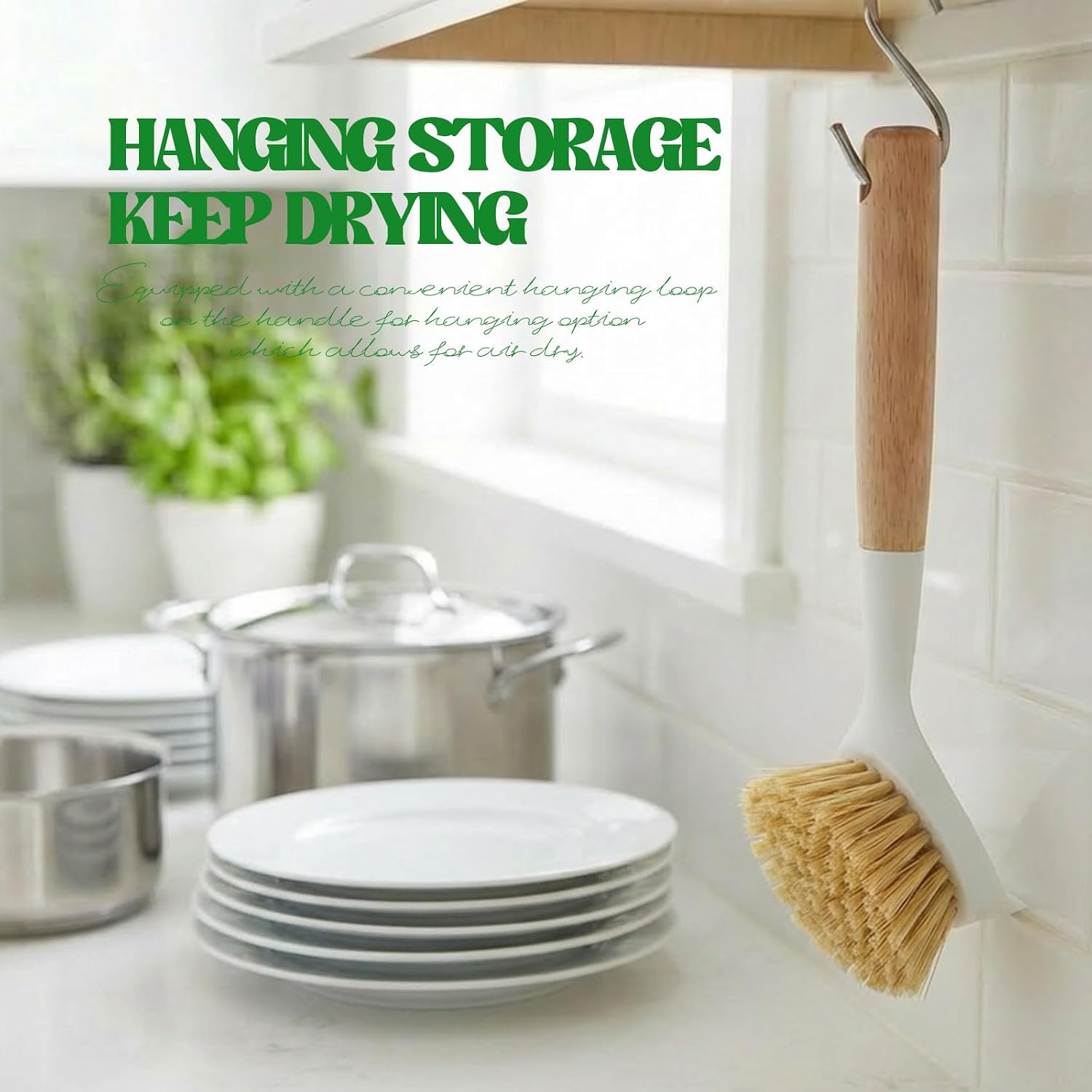 6-delige bamboe afwasborstel-  - Dish Brush Bamboo recensie en prijs