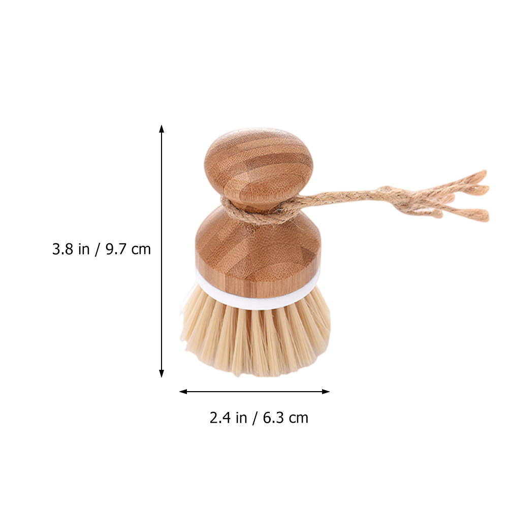 1 stuks potborstel met bamboe  - Dish Brush Bamboo recensie en prijs