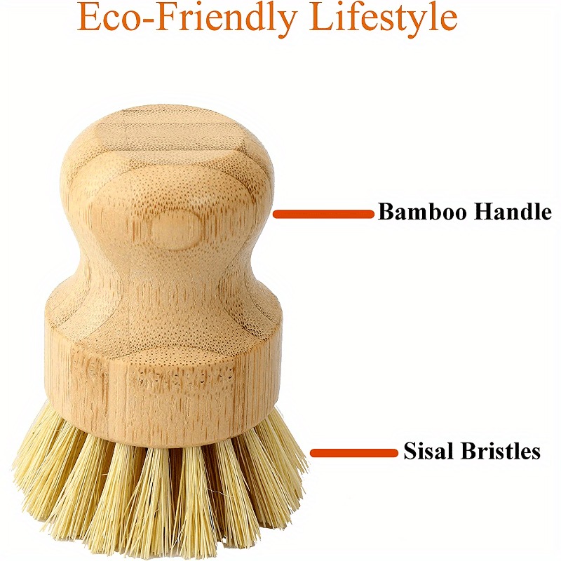 Bamboe afwasborstel zeepbakje  - Dish Brush Bamboo recensie en prijs
