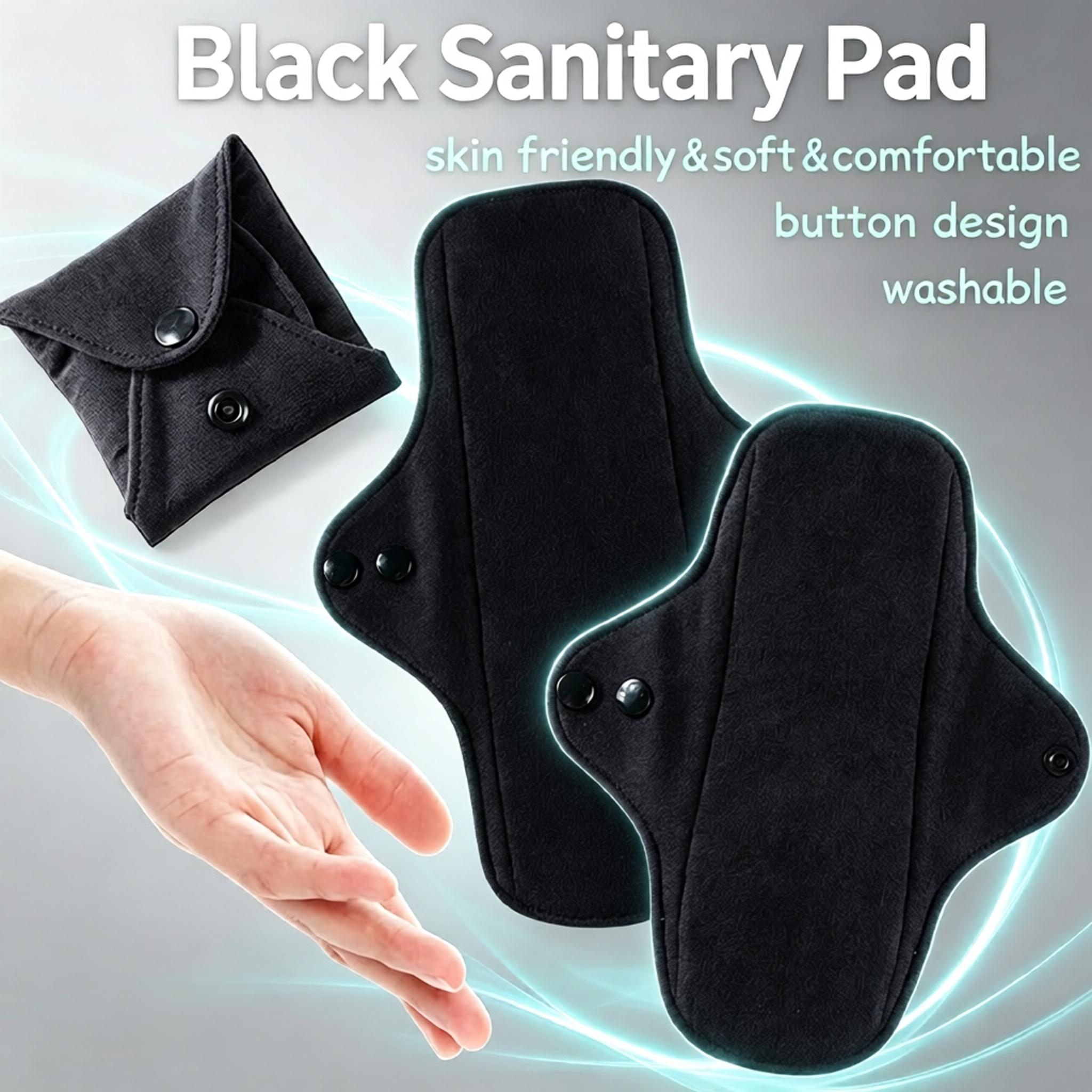 5-delige set wasbare zwarte ka - Cloth Pad Reusable recensie en prijs